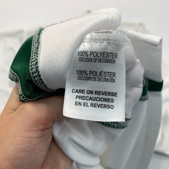 Michigan State Spartans Polo Shirt Mens XL Extra Large White Green Logo - Picture 6 of 9